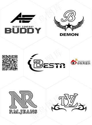 通用英文印花素材图片