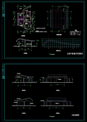 厕所cad景观详图素材