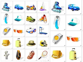 韩国风格的运动矢量图标