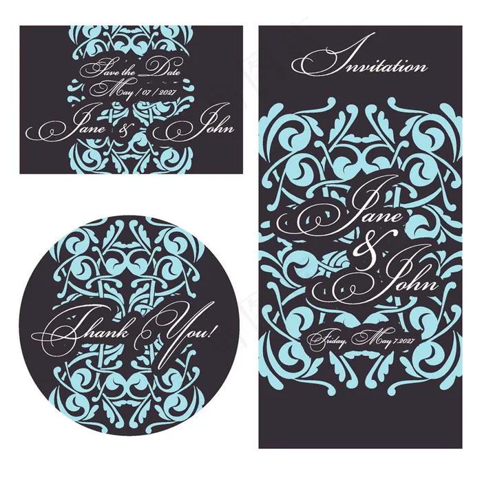 创意婚礼贺卡背景图片 (1)eps,ai矢量模版下载