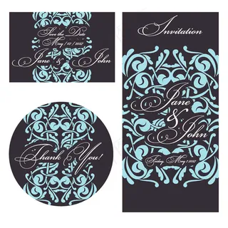 创意婚礼贺卡背景图片 (1)