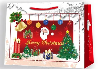 圣诞老人树礼盒手提袋图片