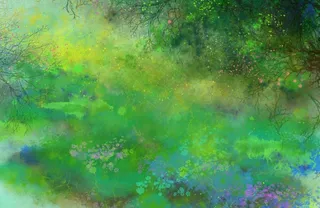 抽象风景插画图片