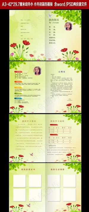 新版小升初简历模板模板