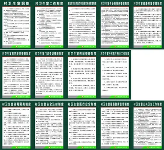 村卫生室制度牌