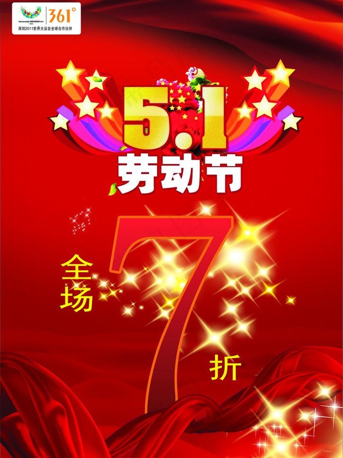 360度五一节全场7图片cdr矢量模版下载