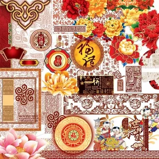 传统节日设计元素PSD素材