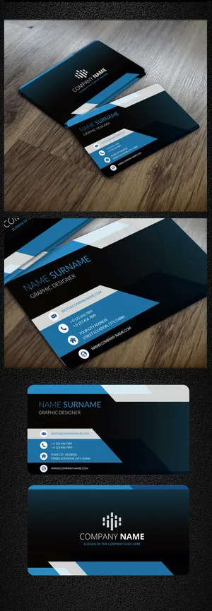 时尚简约商务企名片设计