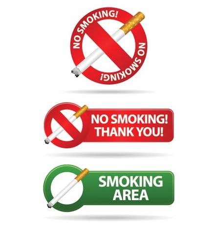 禁止吸烟矢量素材二