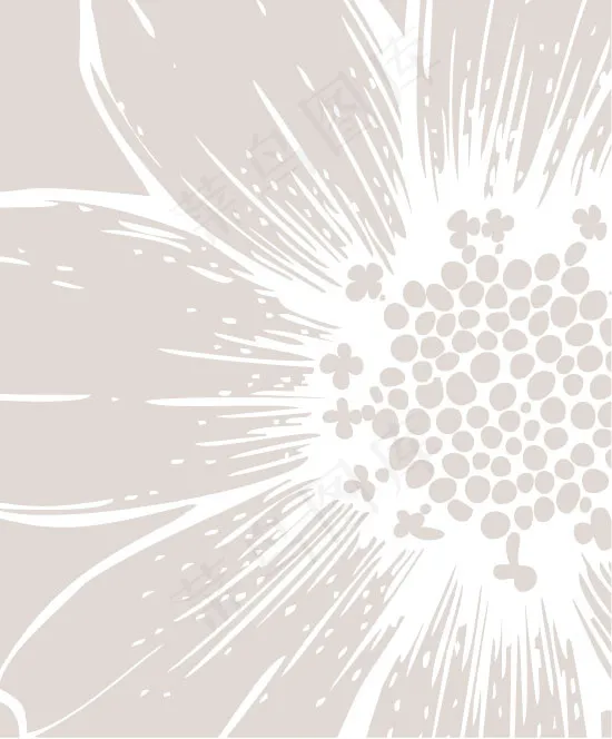 手绘花朵线稿矢量素材eps,ai矢量模版下载