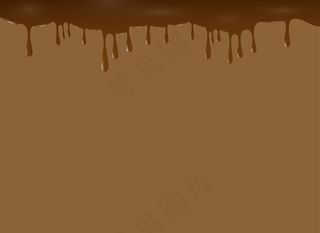 融化的巧克力滴矢量背景