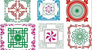 金色相框 名片卡片图片