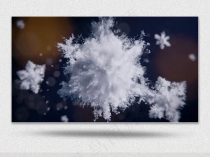 雪花祝福节日快乐视频素材