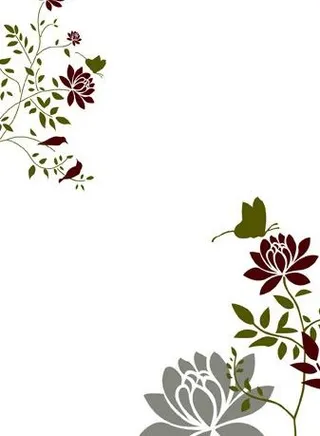 花纹荷花移门图片