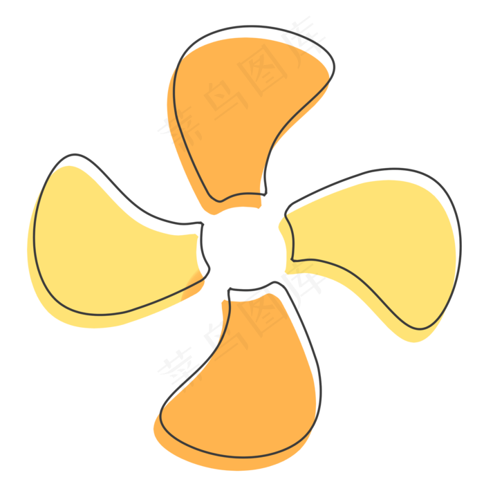 灰色手绘扇子元素灰色手绘扇子元素