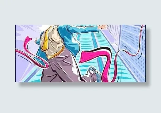 手绘时尚人物插画psd分层素材（冲...psd模版下载