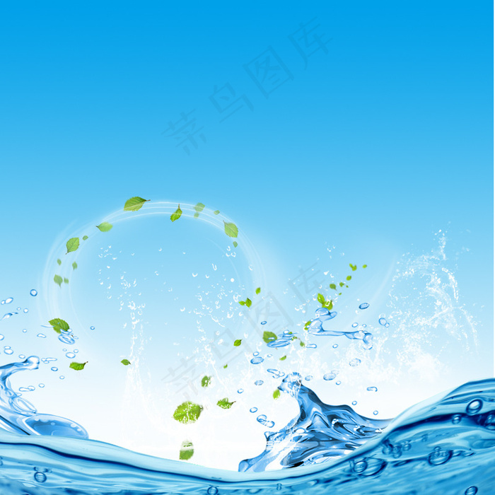 唯美水珠淘宝主图背景