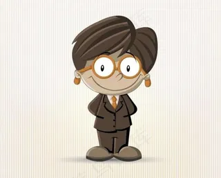 带眼镜的老师图片