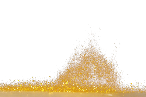 金沙金色沙粒炫光PNG素材