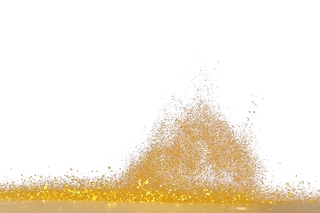金沙金色沙粒炫光PNG素材
