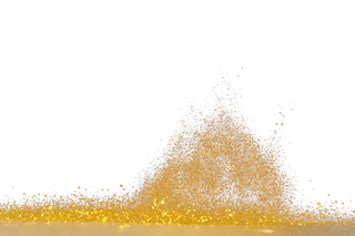金沙金色沙粒炫光PNG素材