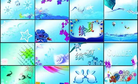 夏天背景素材图片