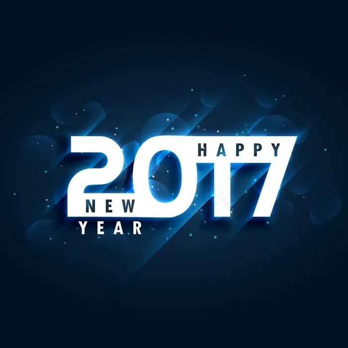 蓝色快乐2107新的一年背景图