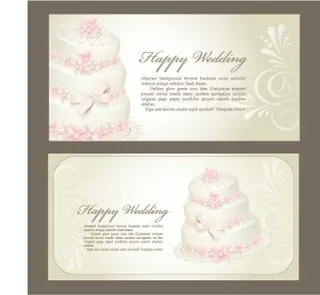 矢量卡通结婚请柬图片背景