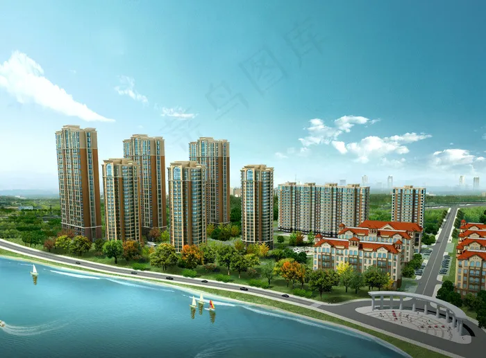 高档小区楼盘图片