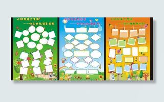 幼儿园 照片排版模板图片