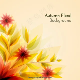 黄色背景矢量图