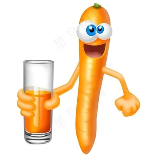 胡萝卜造型卡通小人图片
