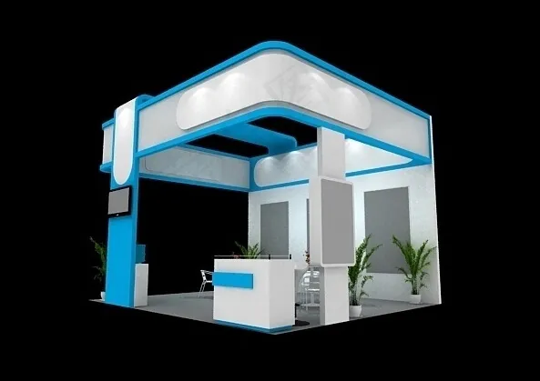 展会特装3D模型设计