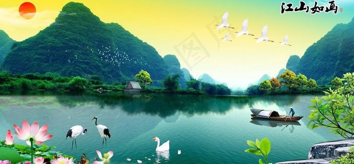 桂林山水 江山如画图图片