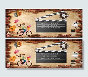 电影主题婚礼背景