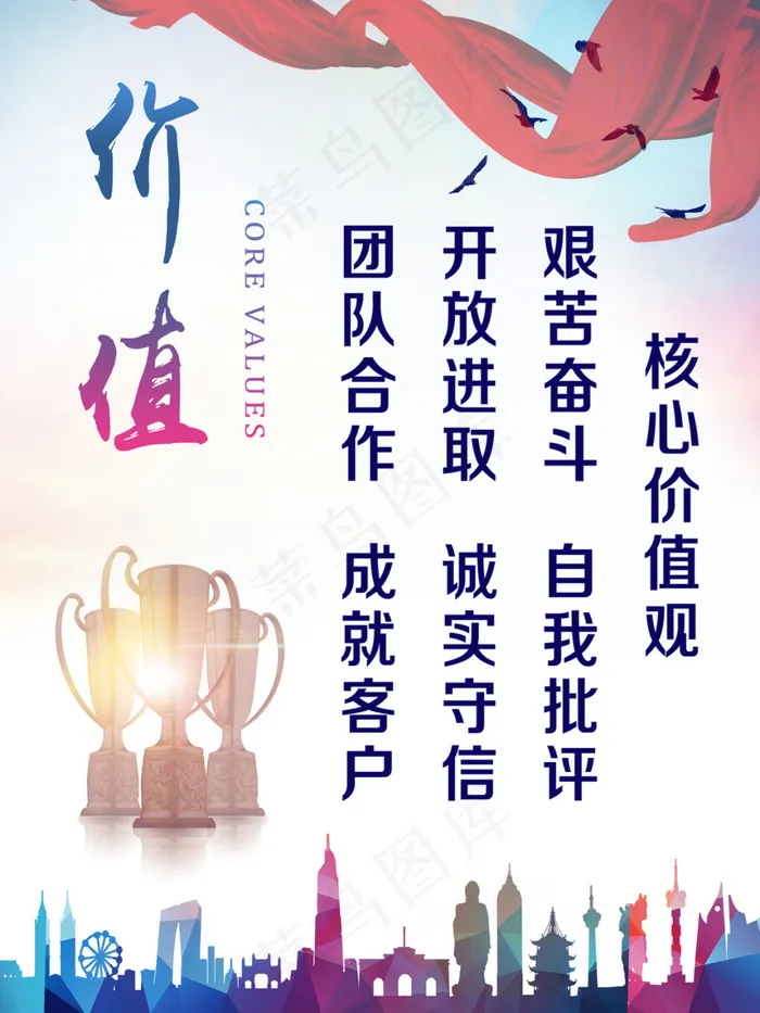 企业文化价值(2362X3150(DPI:100))psd模版下载