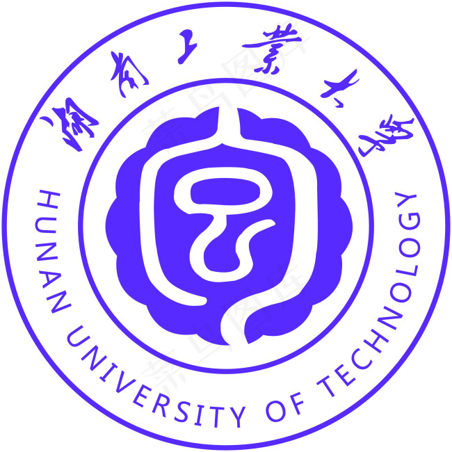 湖南工业大学校徽ai矢量模版下载
