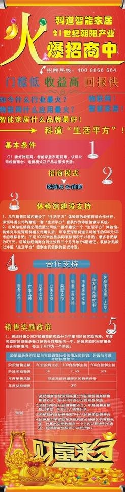 招商加盟卷轴效果图图片cdr矢量模版下载
