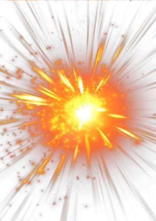 能量爆发火光炫光png免扣素材