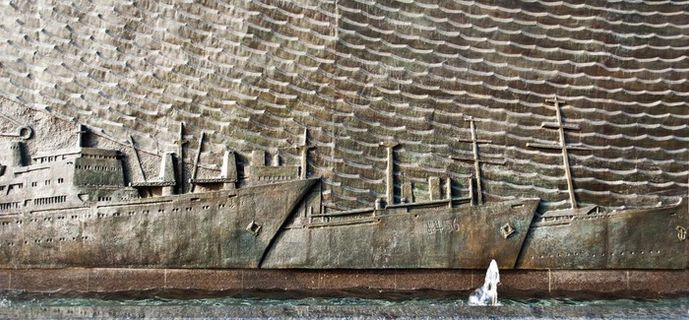 中国海运浮雕图片