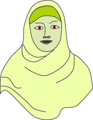 伊斯兰头巾维尔头巾剪贴画