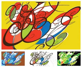 抽象艺术背景矢量图