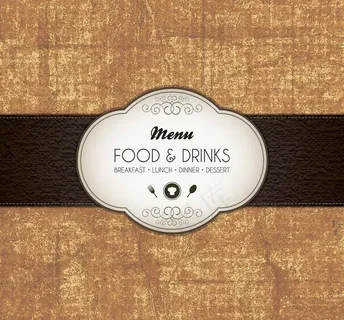 西餐菜单封面图片