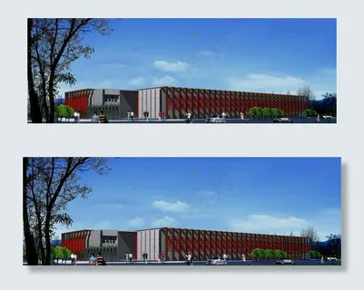 中式休闲会所效果图图片