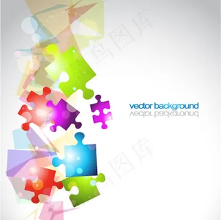 时尚拼图04——矢量素材