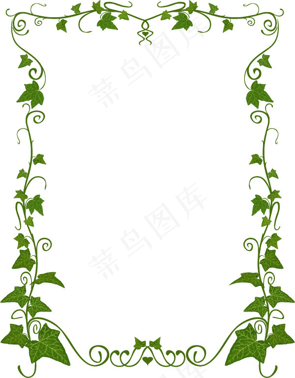 植物边框矢量素材