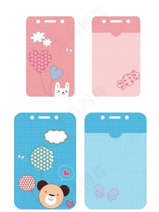 卡通情侣卡套图片