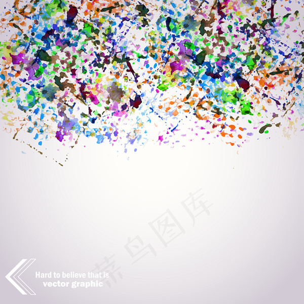 6个艺术彩色墨迹艺术水彩背景素材eps,ai矢量模版下载