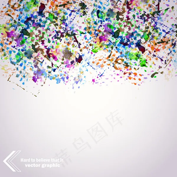 6个艺术彩色墨迹艺术水彩背景素材eps,ai矢量模版下载