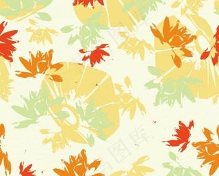 卡通抽象花朵花纹底纹图片